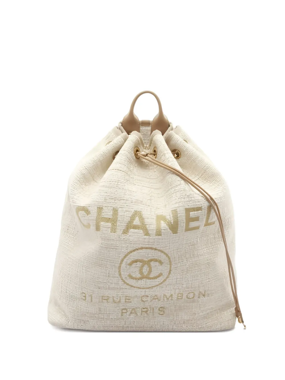 CHANEL Pre-Owned 2018 ドーヴィル バックパック - ニュートラル CHANEL Pre-Owned 2018 ドーヴィル バックパック - ニュートラル