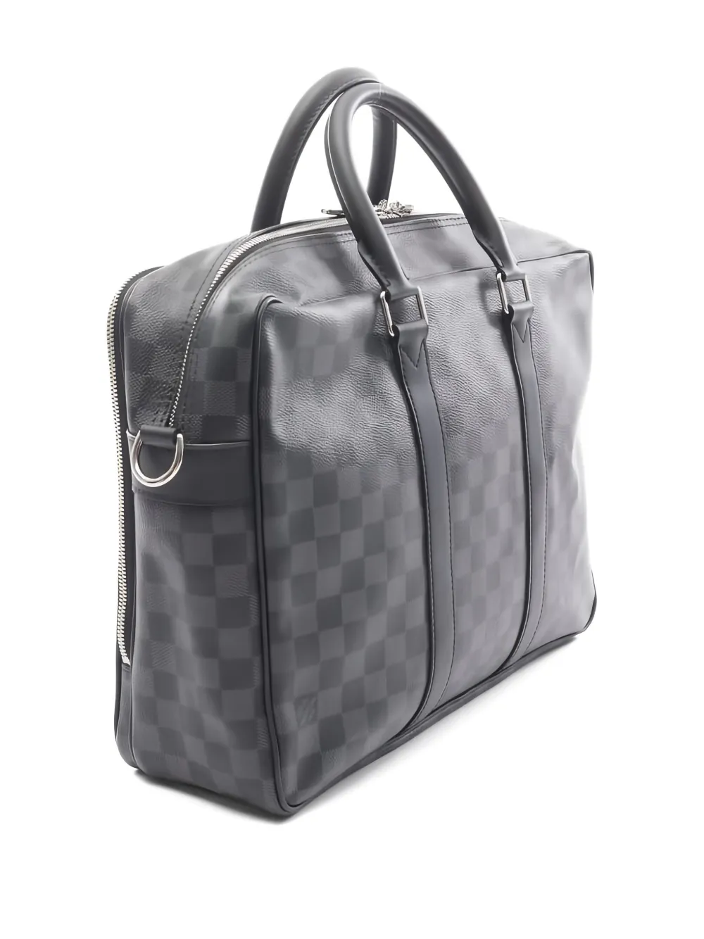 Pre-owned Louis Vuitton 2019 Ikar Nm Damier Graphite Briefcase In Gray