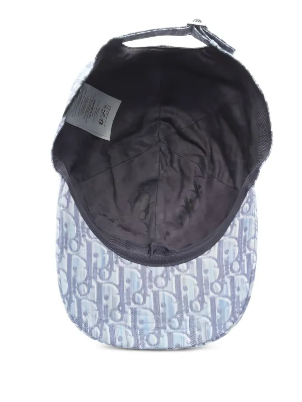 Christian Dior Pre-Owned 2020 Trotter Canvas Cap | Blue | FARFETCH