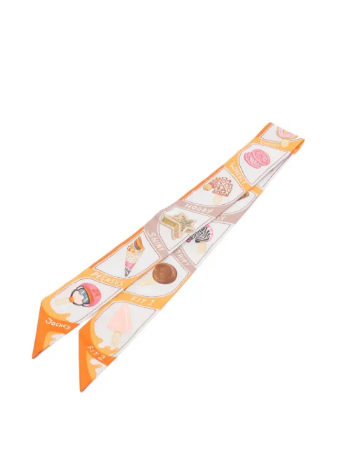 Hermès Pre-Owned 2000 funny ice cream ribbon scarf