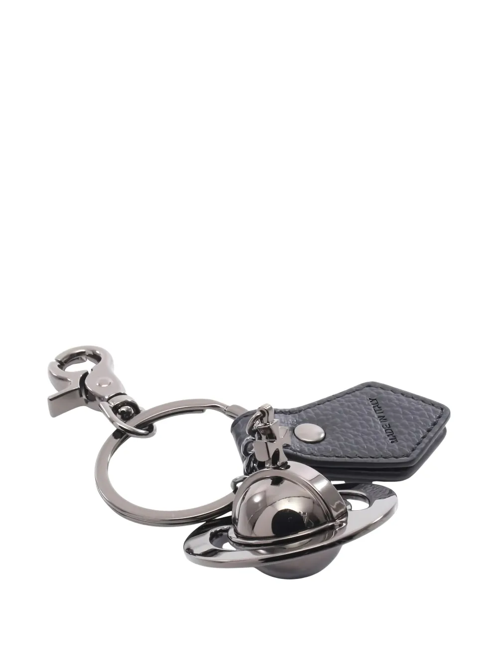 Pre-owned Vivienne Westwood 2020s Orb-motif Keyring In Gray