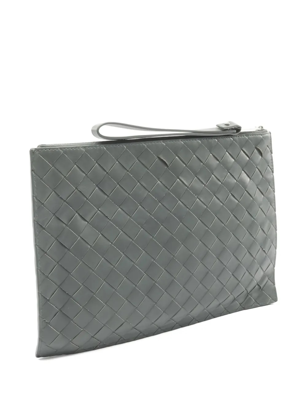 Bottega Veneta Pre-Owned Intrecciato clutch - Grijs