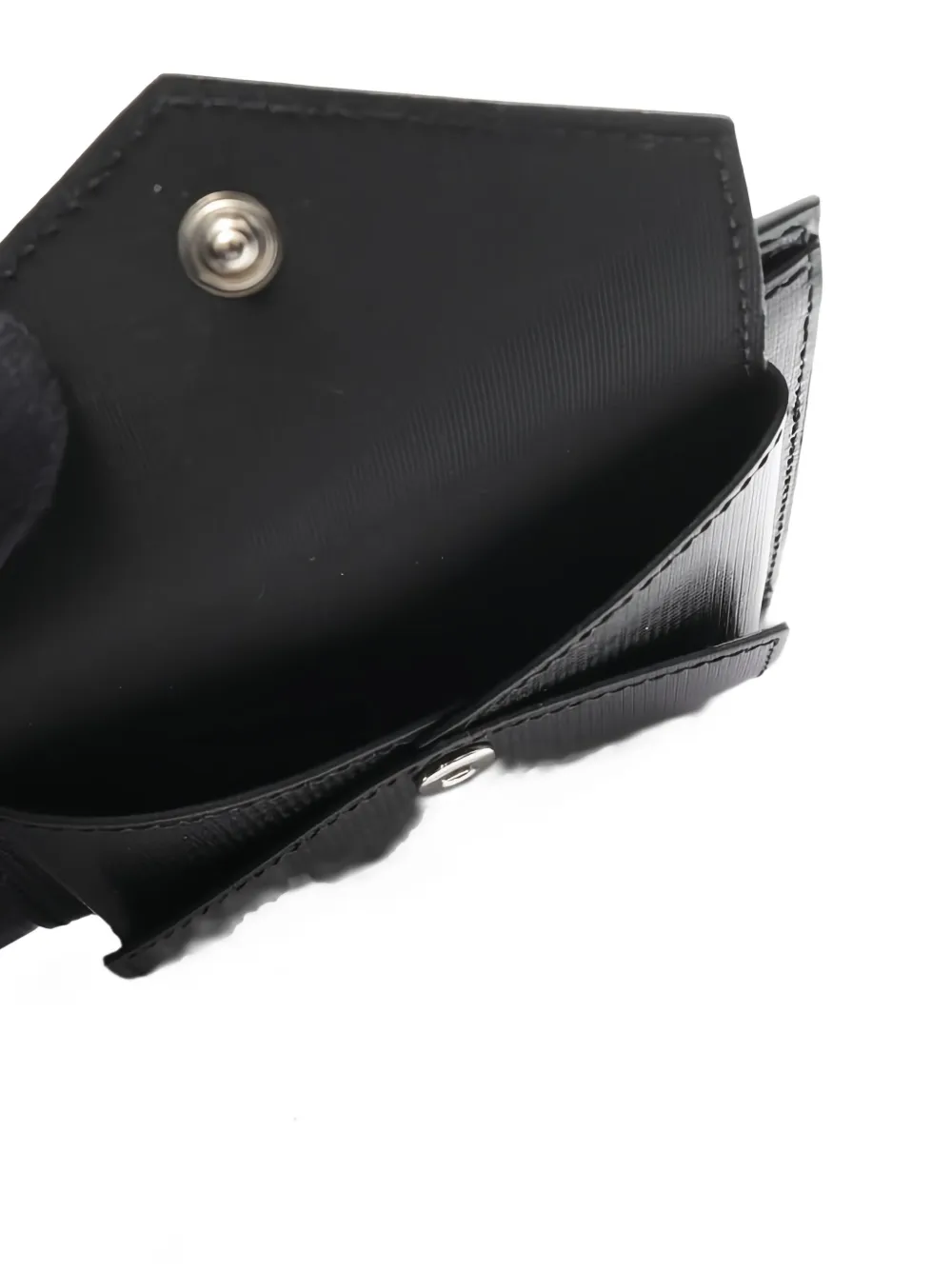 Pre-owned Givenchy 2020s Leather Wallet In Black