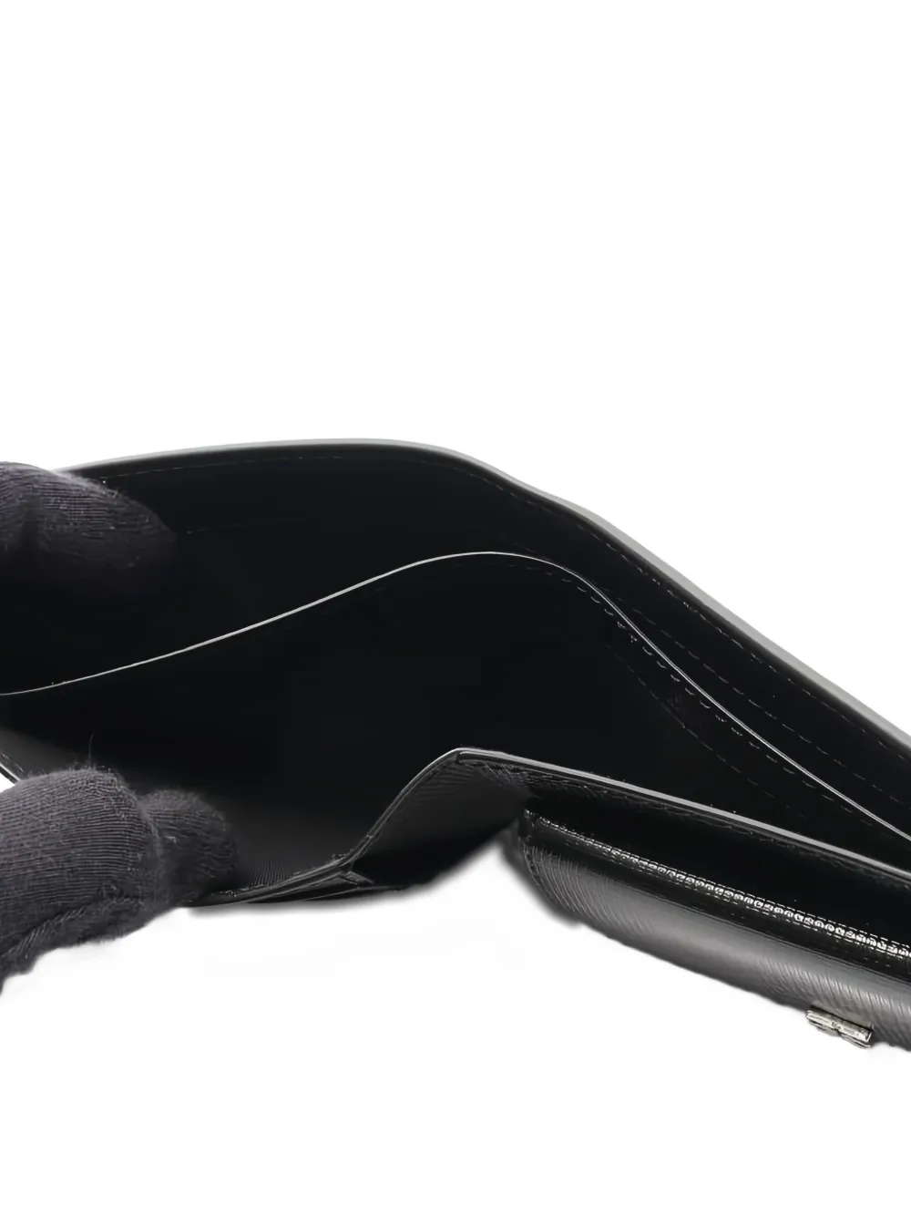 Pre-owned Givenchy 2020s Leather Wallet In Black