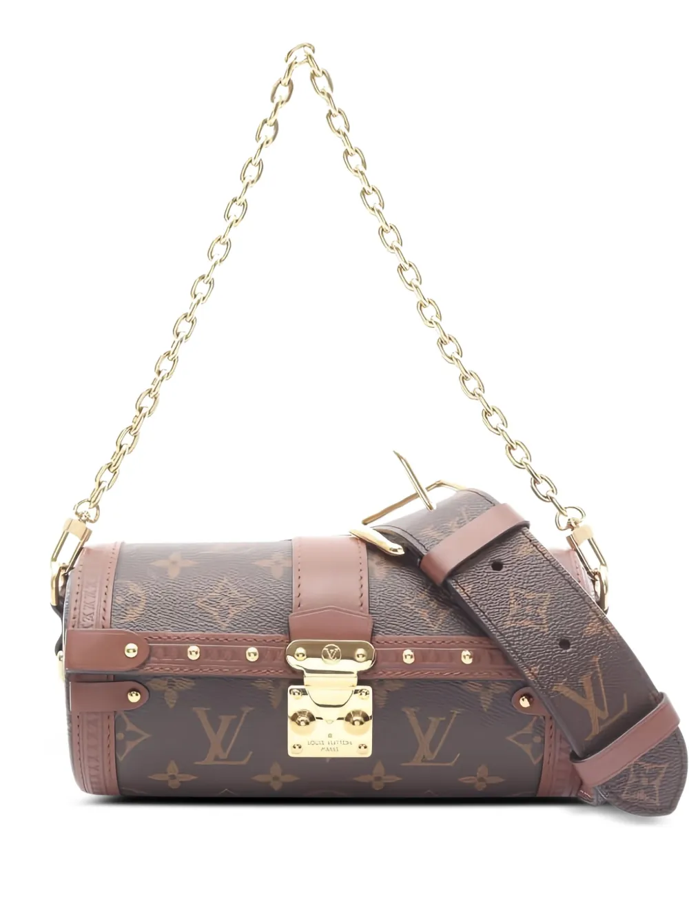 Pre-owned Louis Vuitton 2021 Butterfly Trunk Monogram Shoulder Bag In Brown