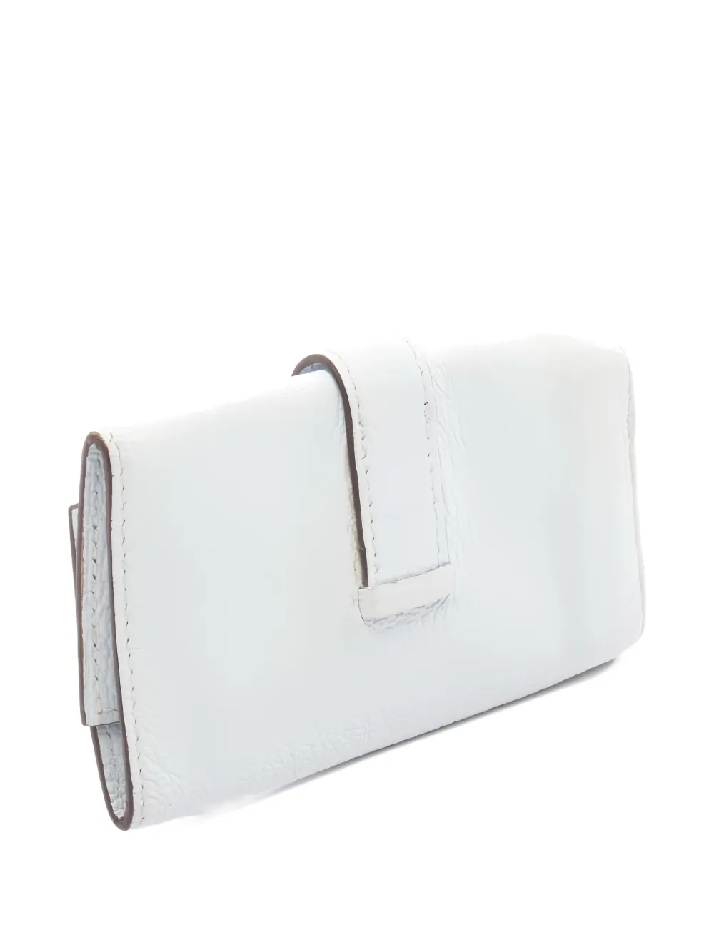Pre-owned Hermes 2022 Leather Key Ring In Blue