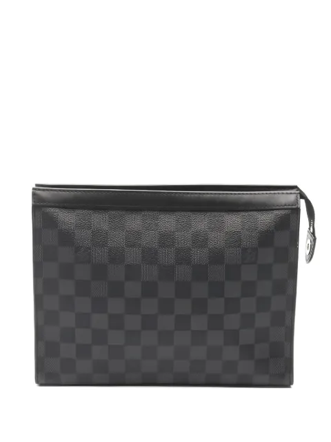 Louis Vuitton Pre-Owned 2016 Damier Graphite Pochette Voyage MM clutch bag