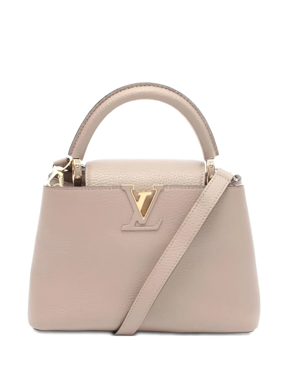 Louis Vuitton Pre-Owned 2021 Capucines BB Carré Tote Bag | Nude | Image 1
