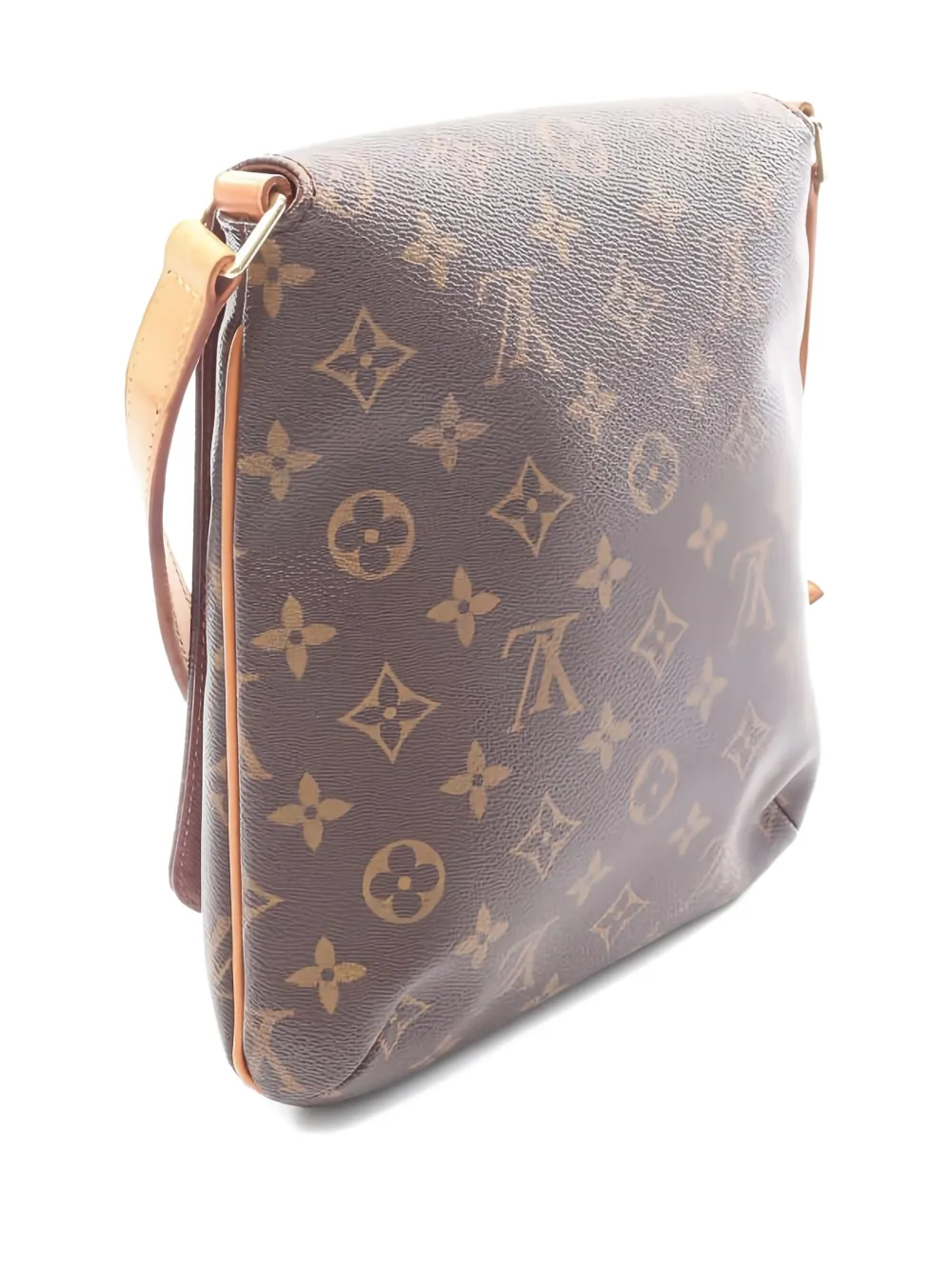 Pre-owned Louis Vuitton 2001 Musette Salsa Monogram Short Strap Shoulder Bag In Brown