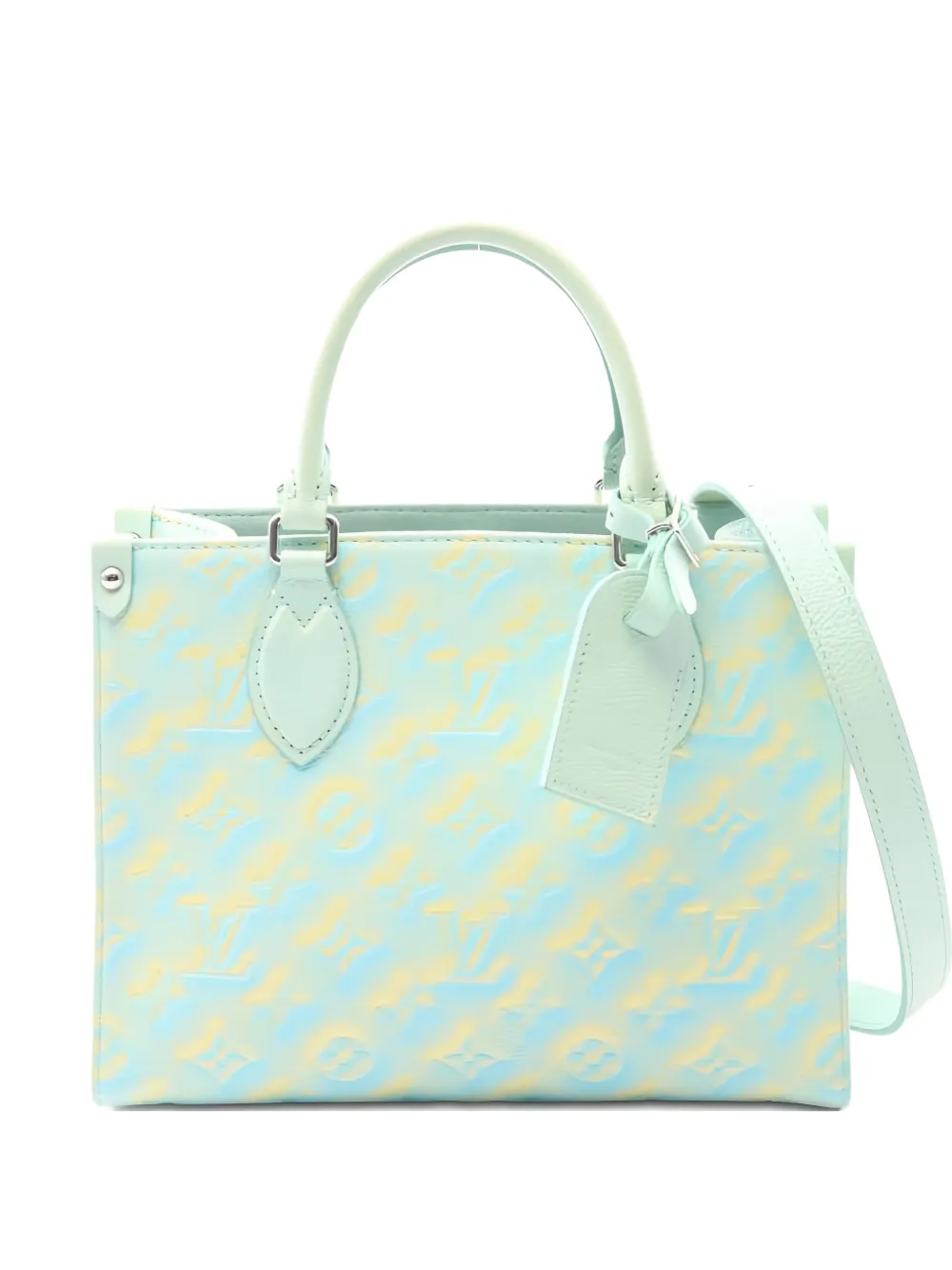 Louis Vuitton Pre-Owned 2021 オンザゴーPM アンプラント モノグラム ハンドバッグ - ブルー Louis Vuitton Pre-Owned 2021 オンザゴーPM アンプラント モノグラム ハンドバッグ - ブルー