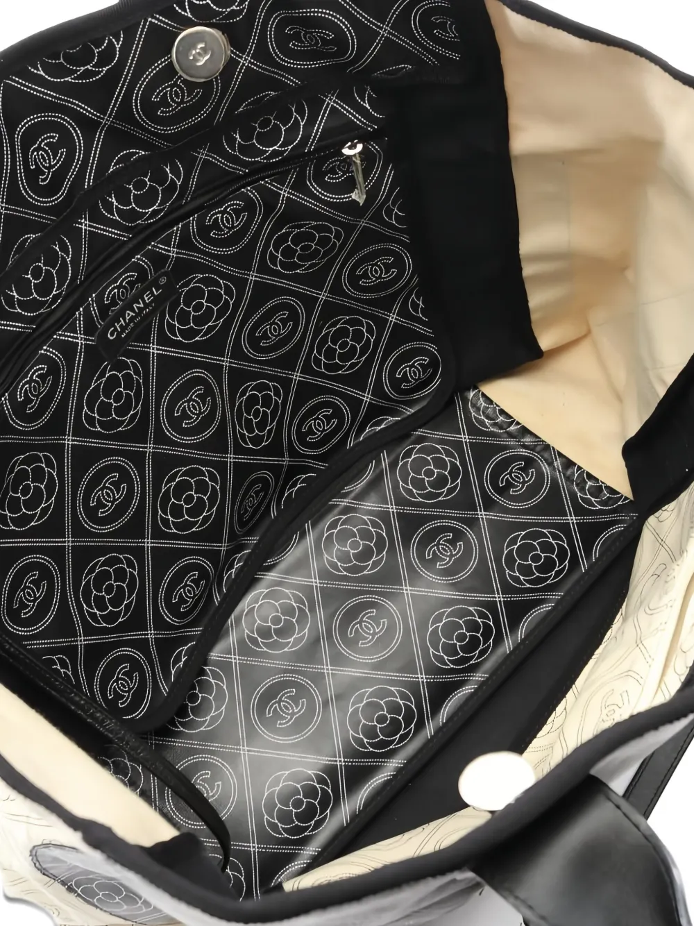 CHANEL Pre-Owned 2018 Coco Mark Camélia shopper Zwart