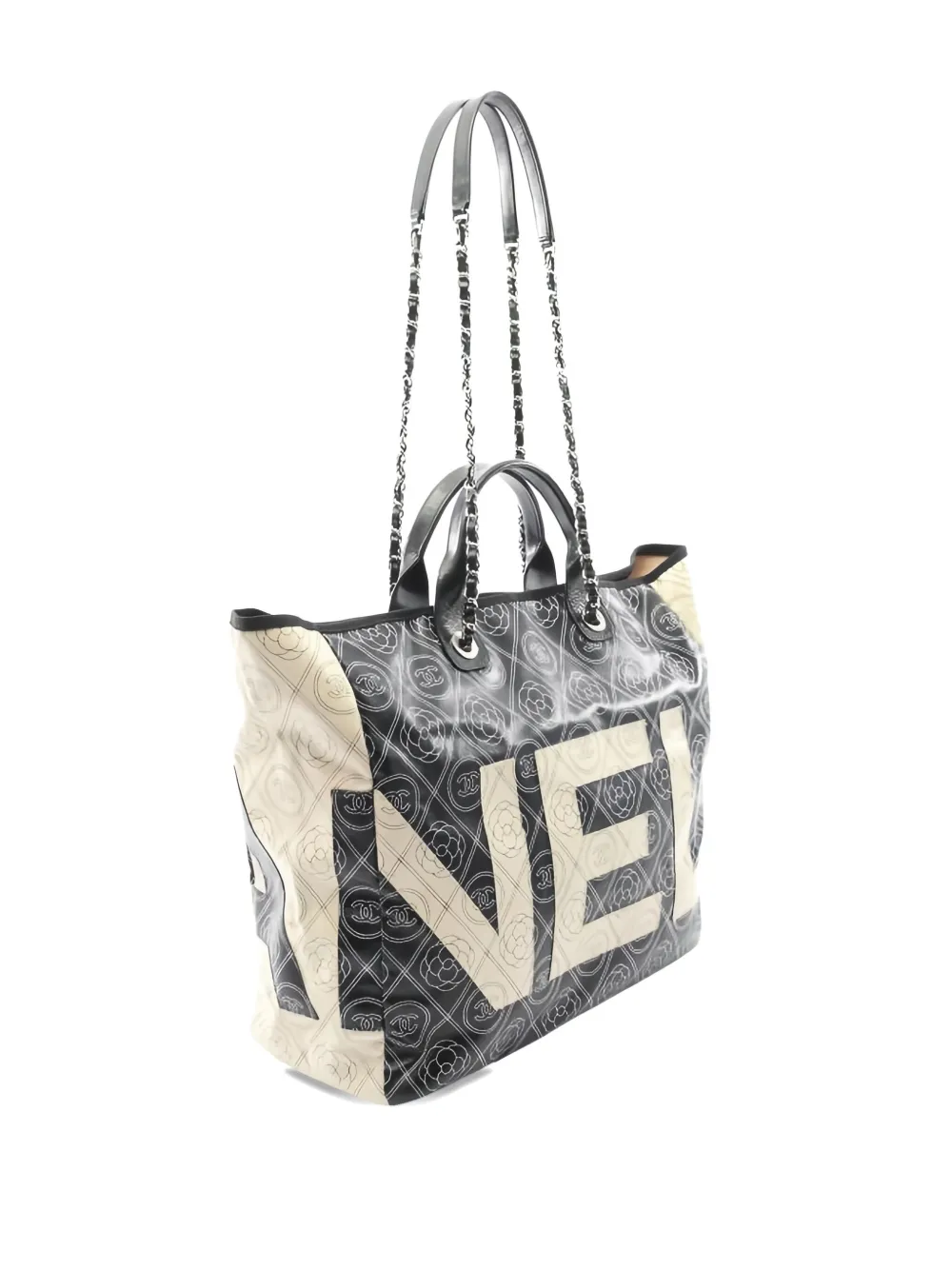 CHANEL Pre-Owned 2018 Coco Mark Camélia shopper - Zwart