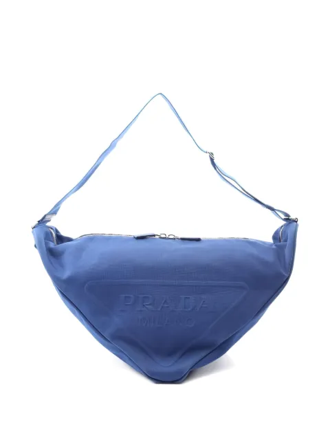Prada Pre-Owned 2000s triangle logo shoulder bag