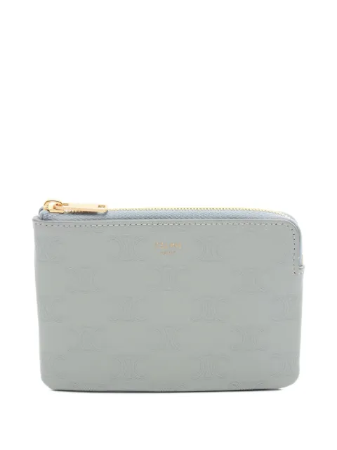 Celine Pre-Owned 2010s Triomphe debossed leather walletpurse