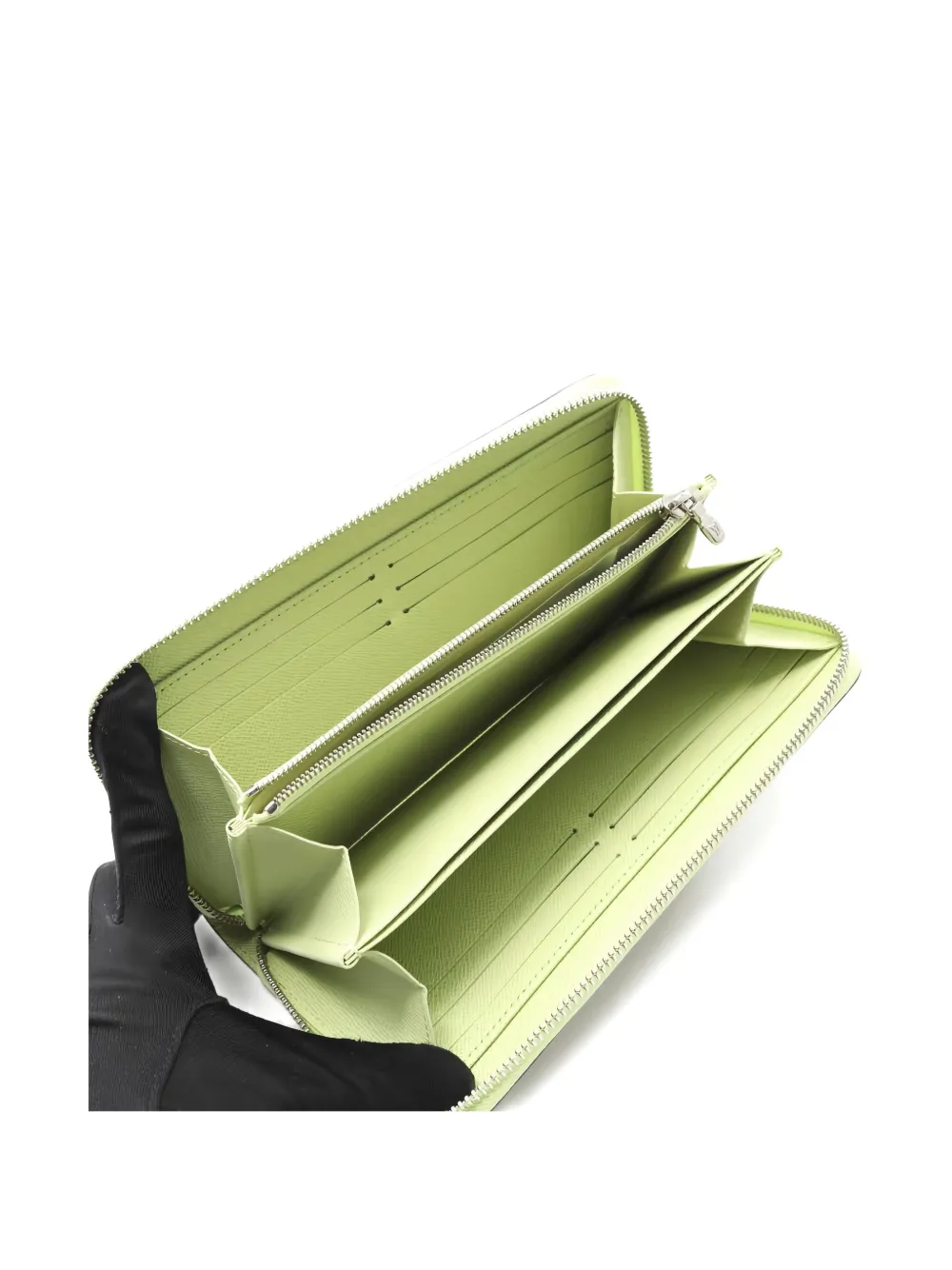 Pre-owned Louis Vuitton 2021s Epi Zip Wallet In Green