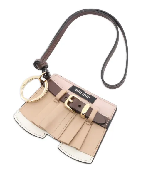 Miu Miu Pre-Owned llavero de piel 2020
