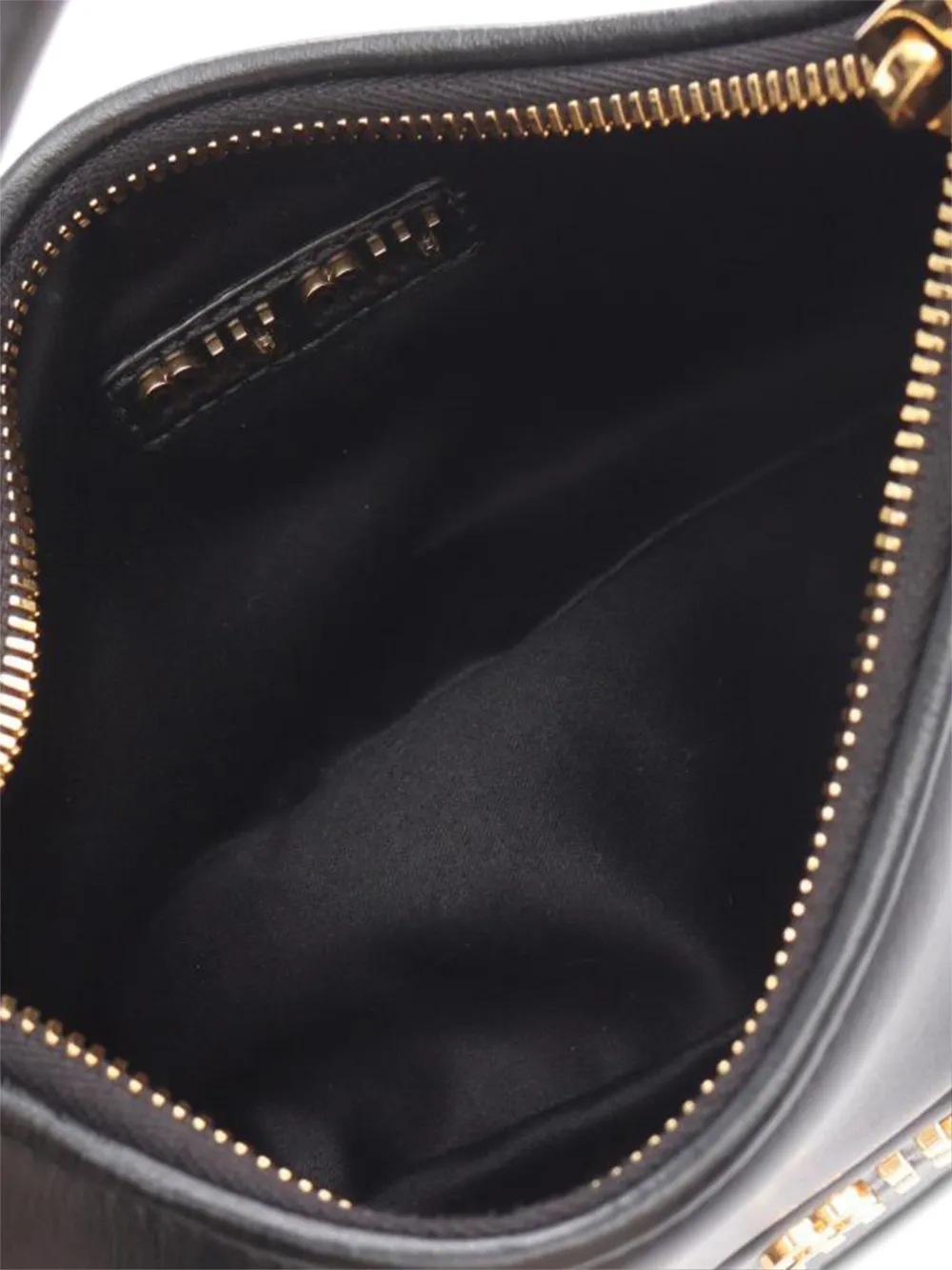 Pre-owned Miu Miu 2010s Logo-plaque Leather Tote Bag In Black
