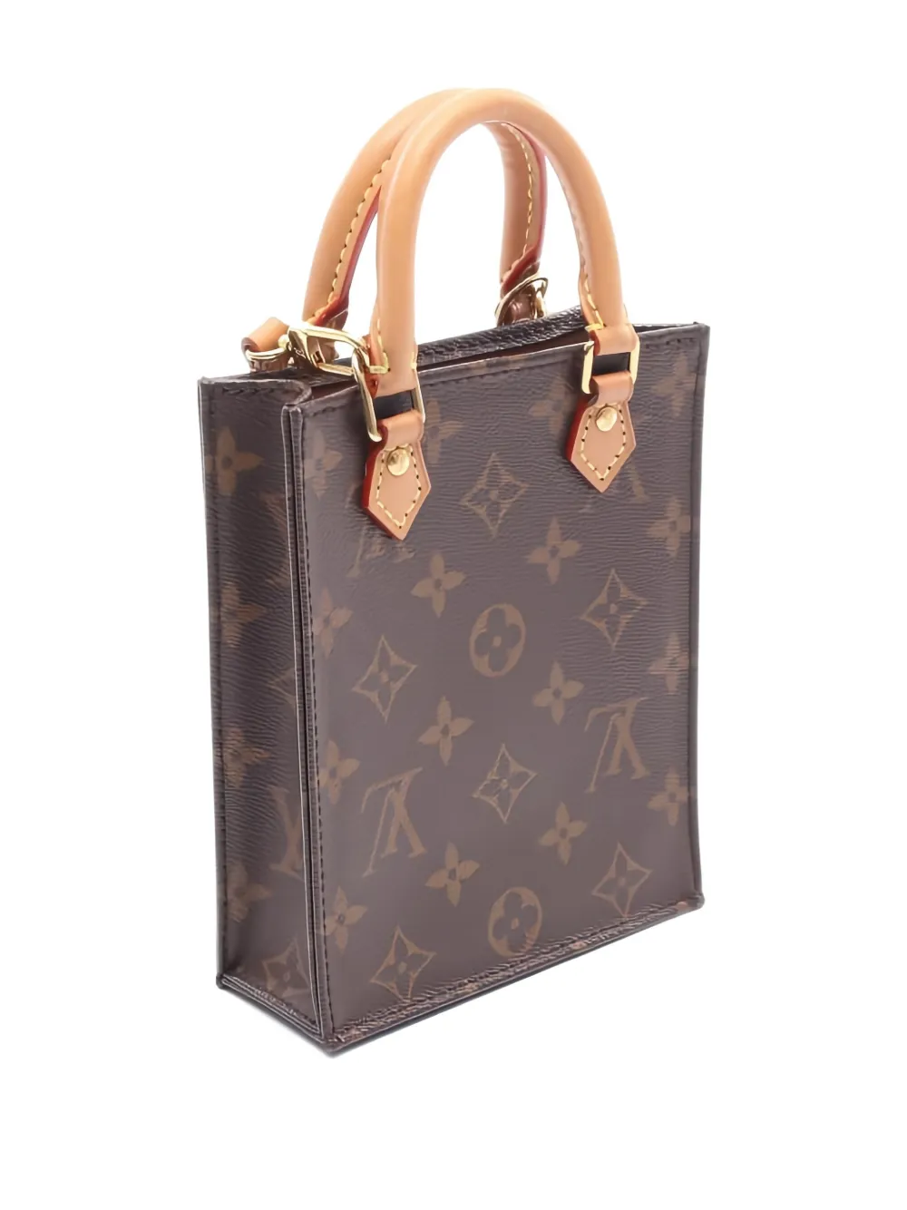 Pre-owned Louis Vuitton 2020 Petit Sac Plat Tote Bag In Brown