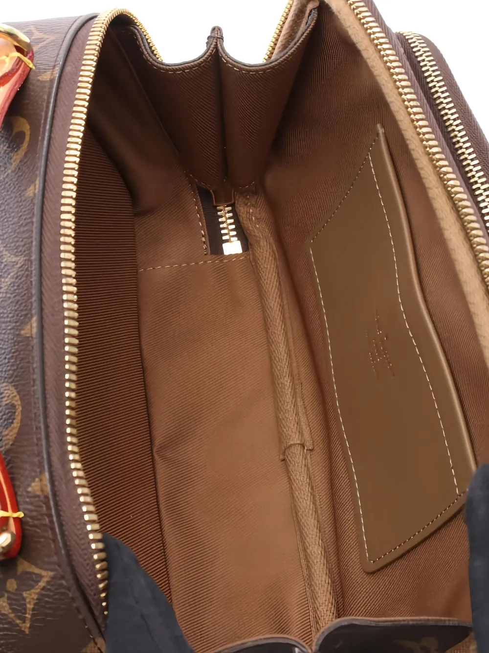 Pre-owned Louis Vuitton 2010s Monogram Utility Cross Body Bag In Brown