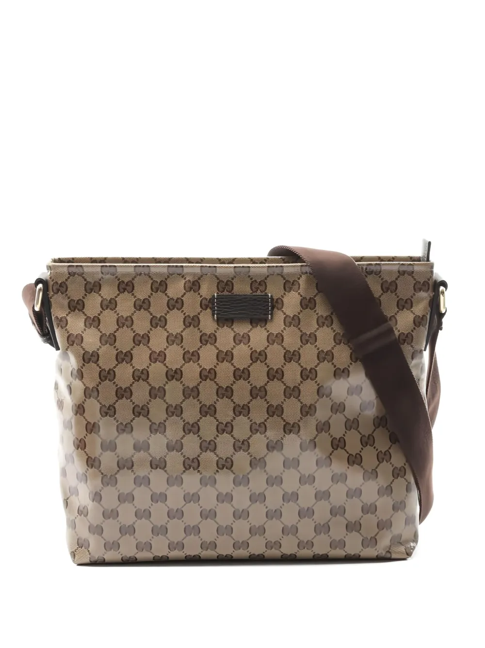 Gucci Pre-Owned 2010s GG Crystal shoulder bag | Neutrals | Image 1