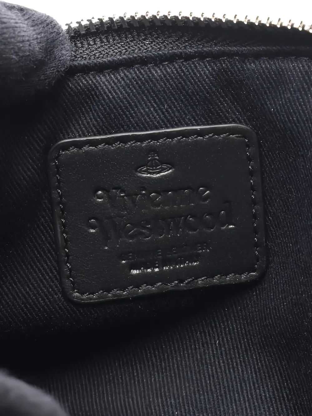 VIVIENNE WESTWOOD Pre-owned 2020s Orb Logo Leather Wallet In Black