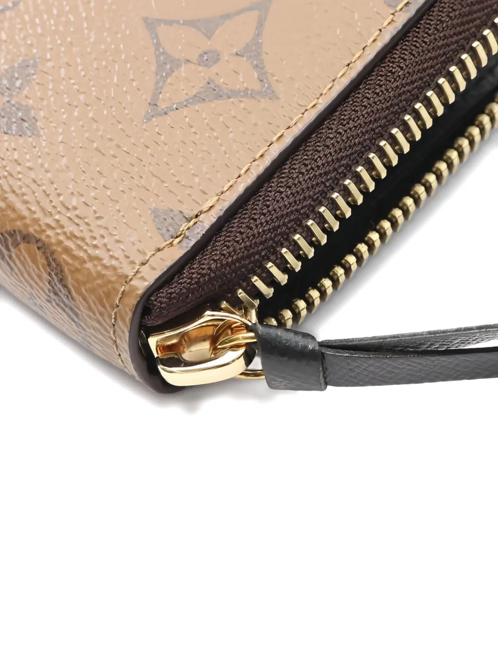 Pre-owned Louis Vuitton 2021s Reverse Monogram Clemence Wallet In Brown