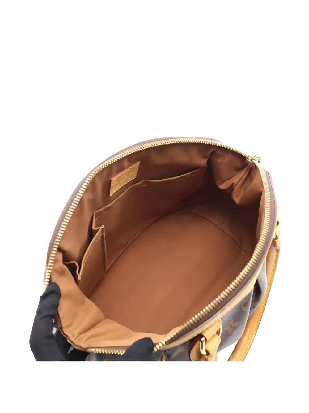 Pre-owned Louis Vuitton 2008 Tivoli Pm Monogram Handbag In Brown