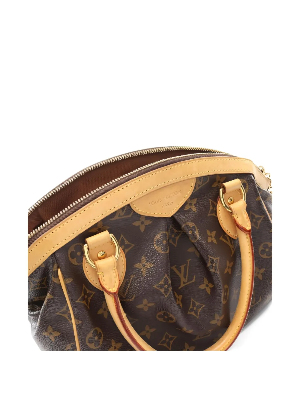 Pre-owned Louis Vuitton 2008 Tivoli Pm Monogram Handbag In Brown