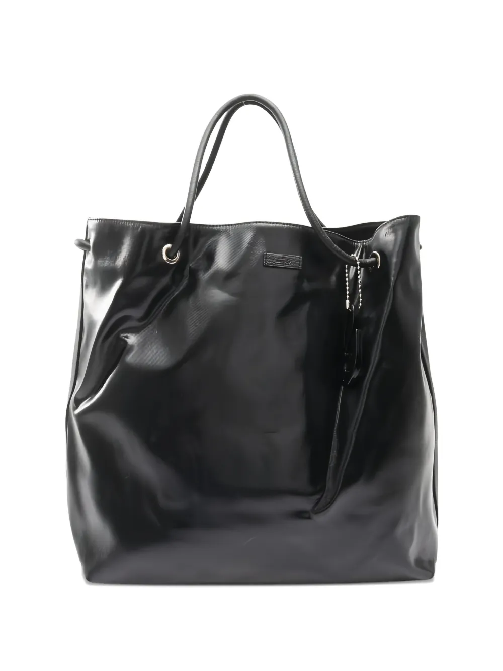 Pre-owned Gucci 2010s Coated Tote Bag In Black