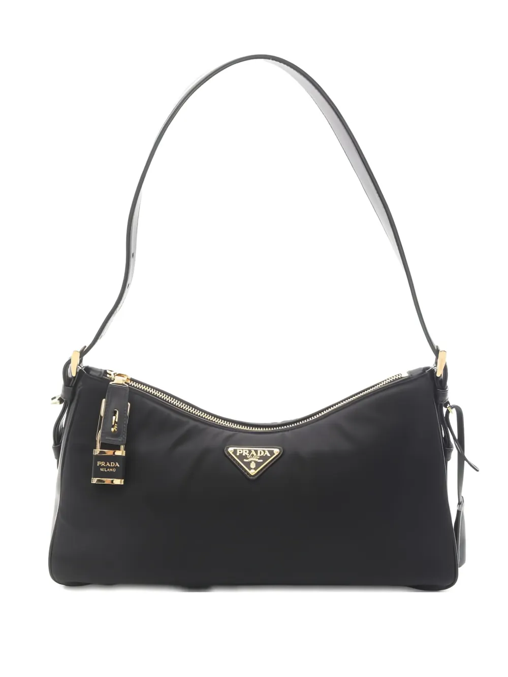 Prada Pre-Owned bolso de hombro con logo triangular 2020 | negro | Image 1