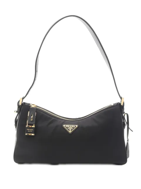 Prada Pre-Owned bolsa de hombro con logo triangular 2020
