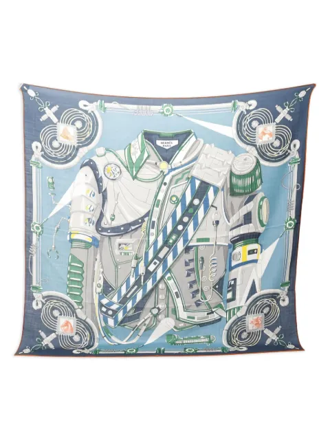 Hermès Pre-Owned 2010s neo brandebourgs cashmere silk scarf