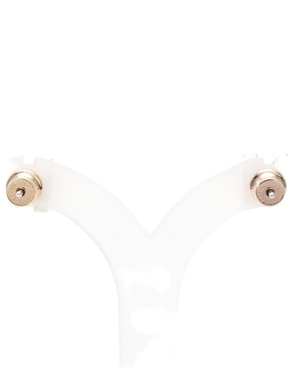 Pre-owned Hermes 2010s Mini Pop H Earrings In Pink