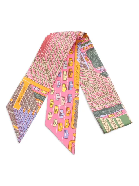 Hermès Pre-Owned 2020s pantin city ribbon scarf