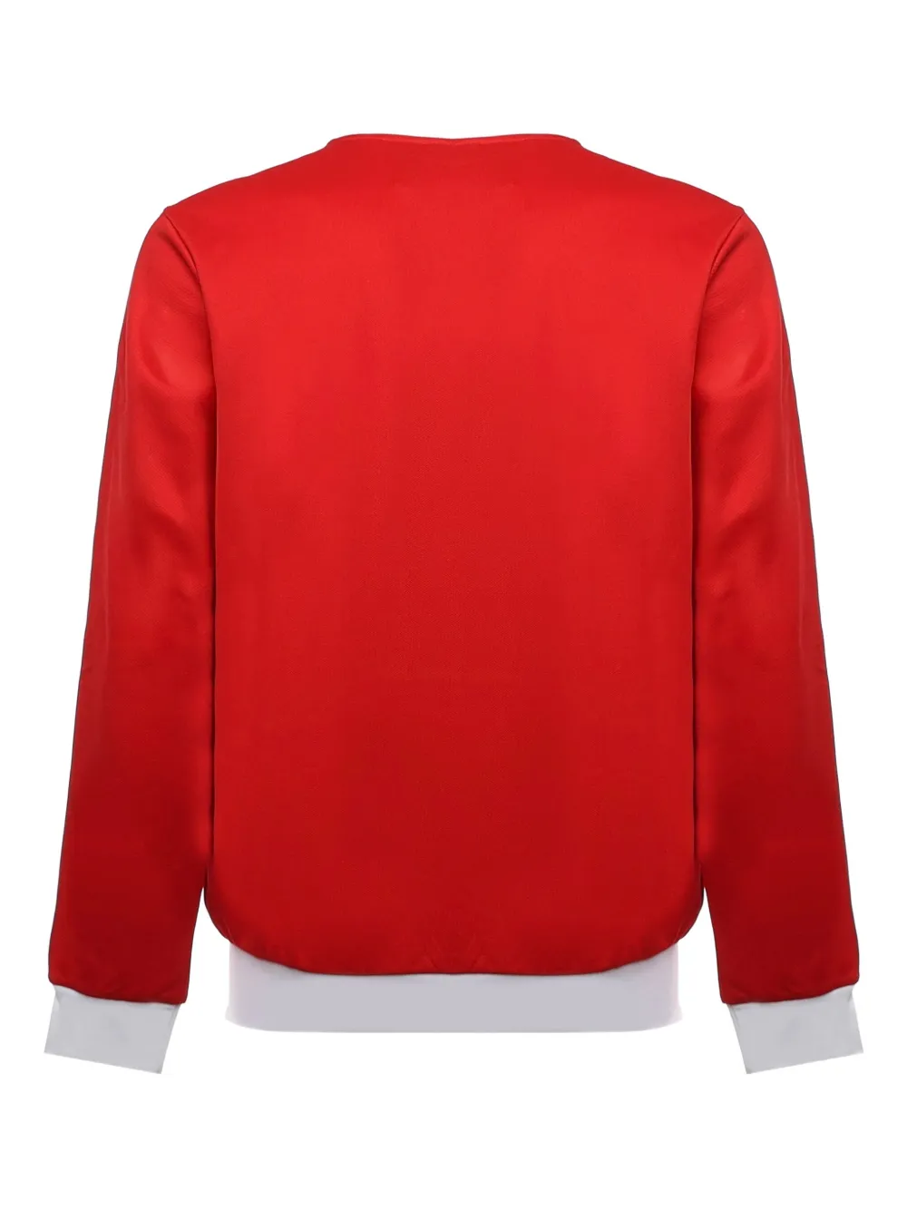 Adidas Originals Logo-detail Zip-up Sweatshirt In Red