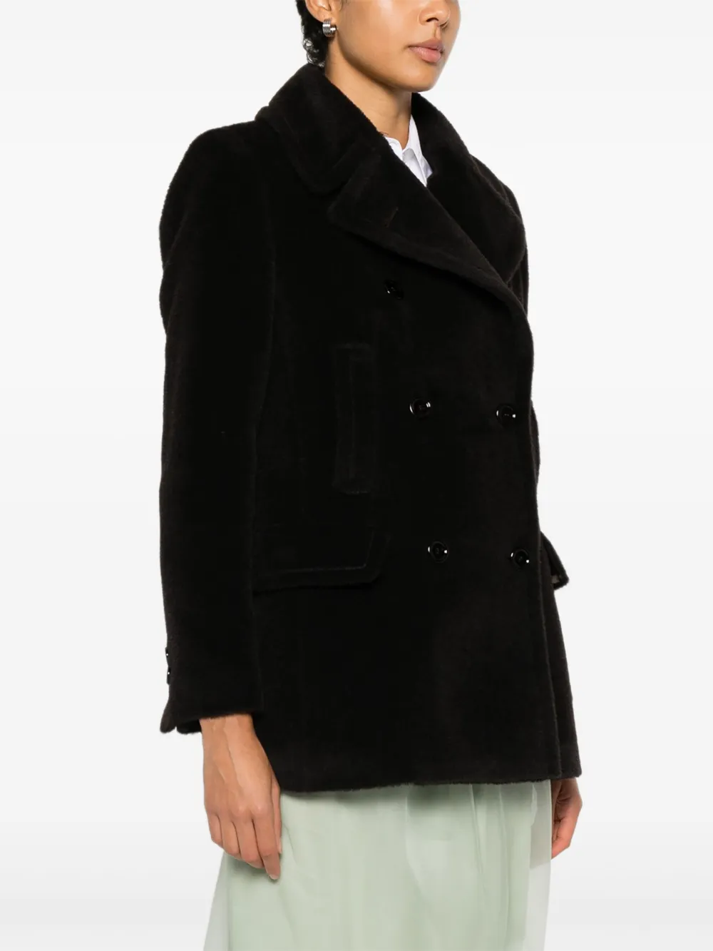 Tagliatore Jas met dubbele rij knopen Zwart