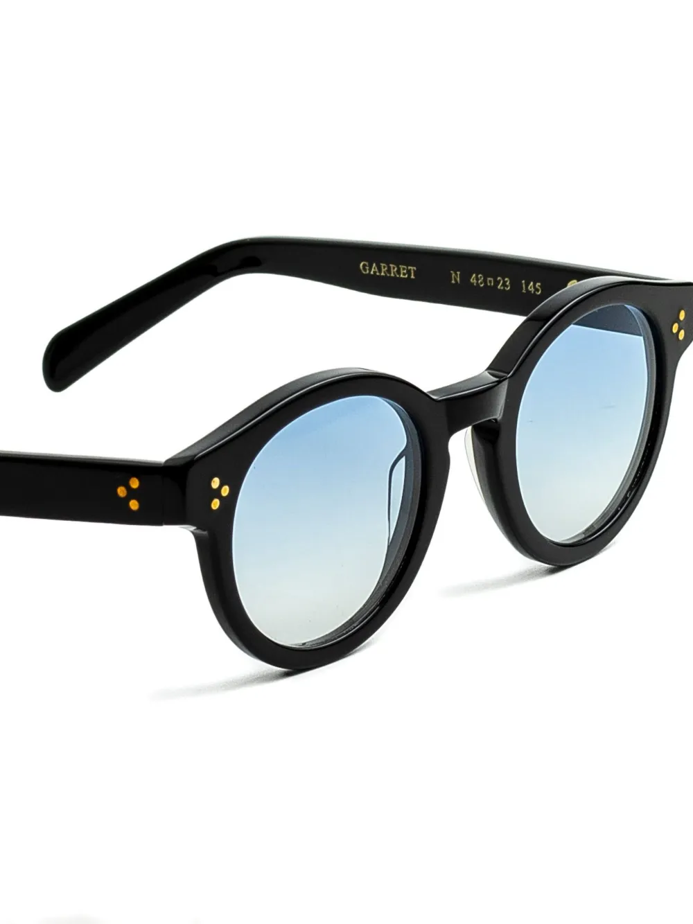 Epos Garret zonnebril met rond montuur en studs Zwart