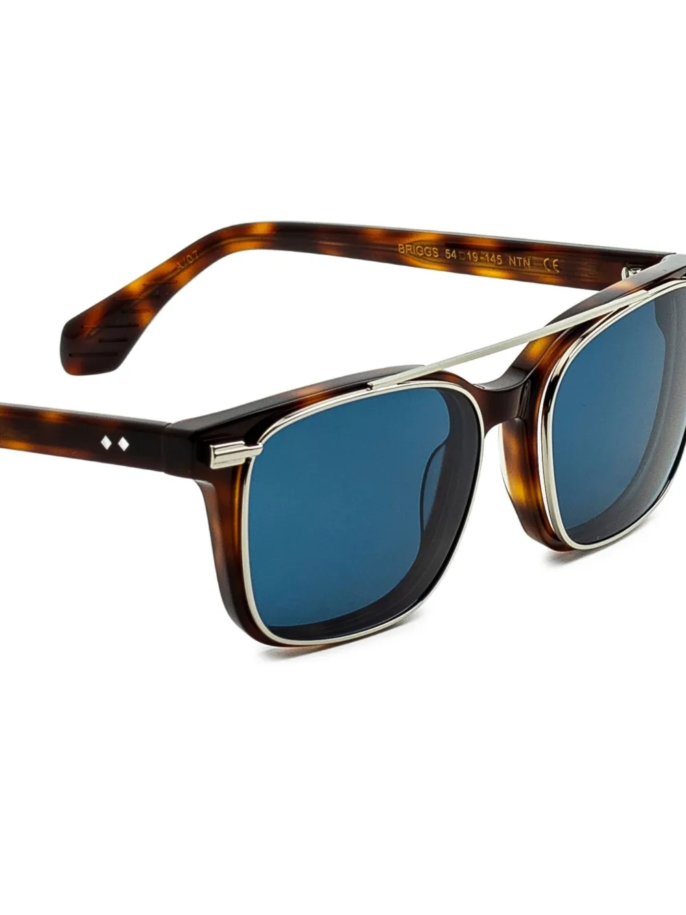 Epos Briggs zonnebril met vierkant montuur Bruin