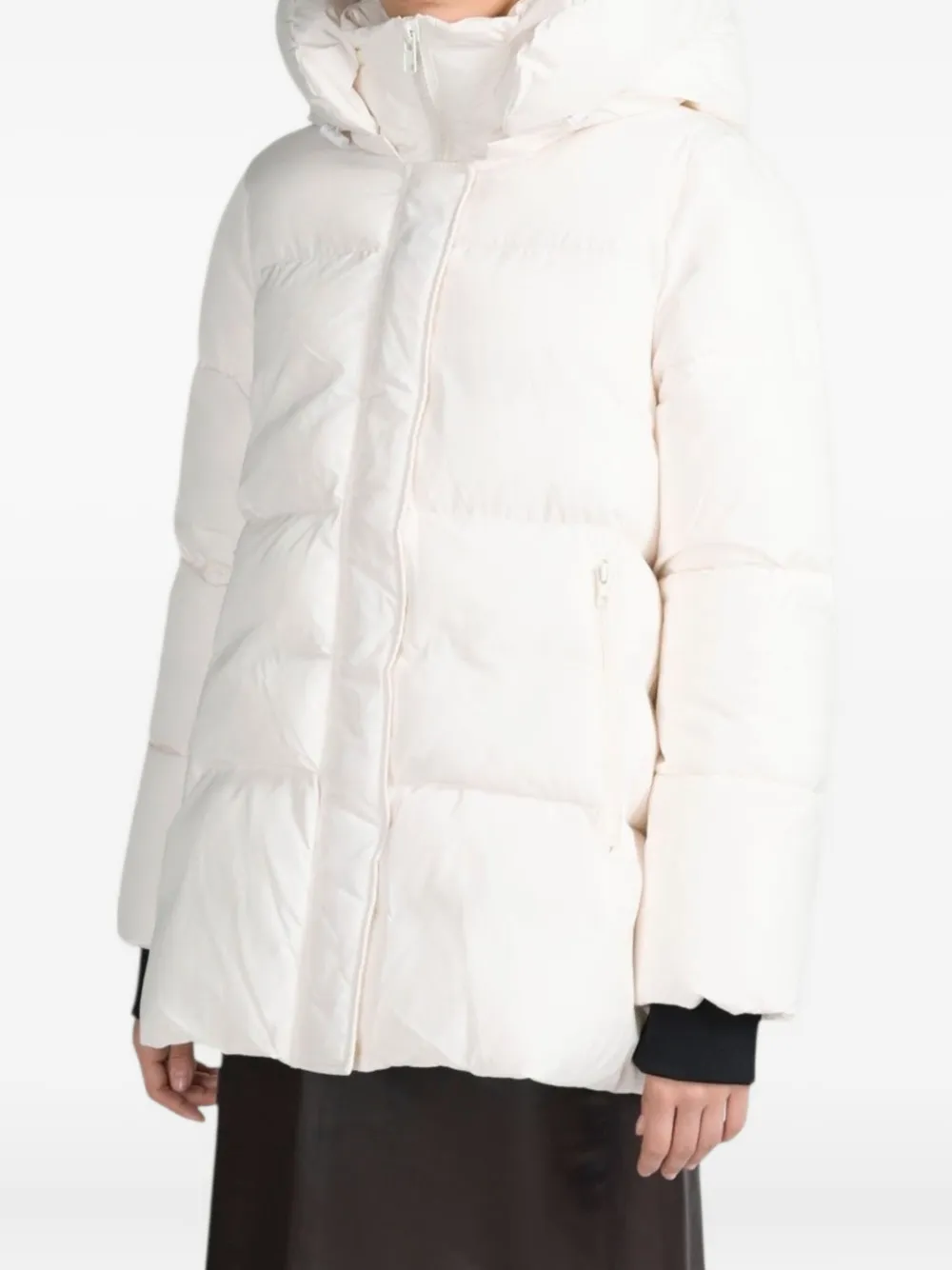 Canadian Finlay Hooded Padded Coat In White