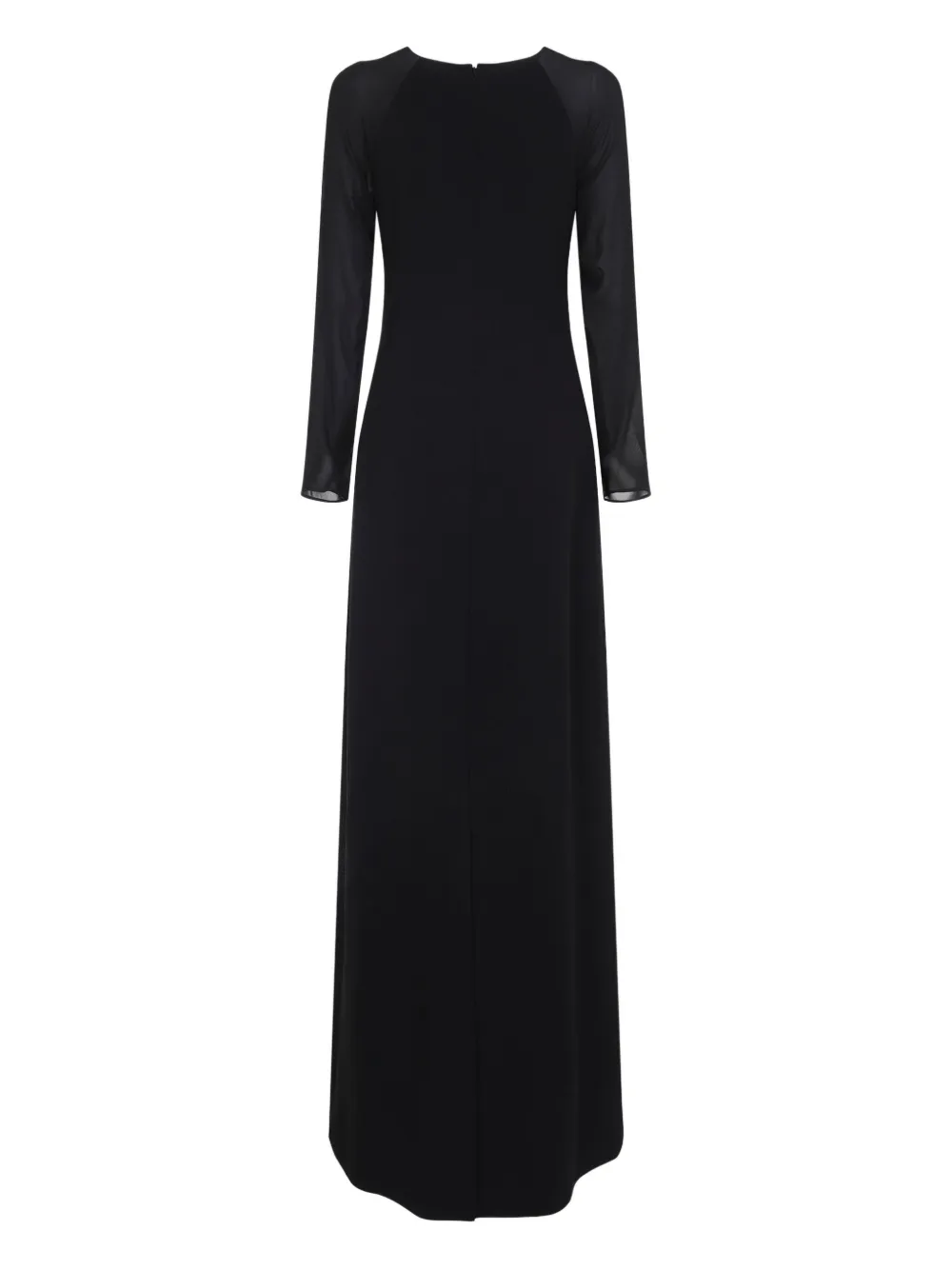 Alberta Ferretti long sleeve dress - Zwart
