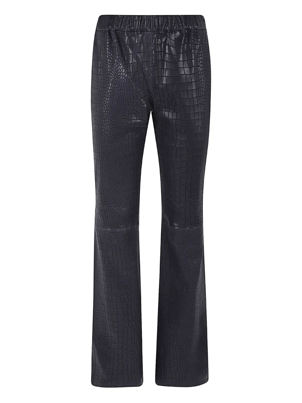 Enes Croc-embossed Pants In Blue