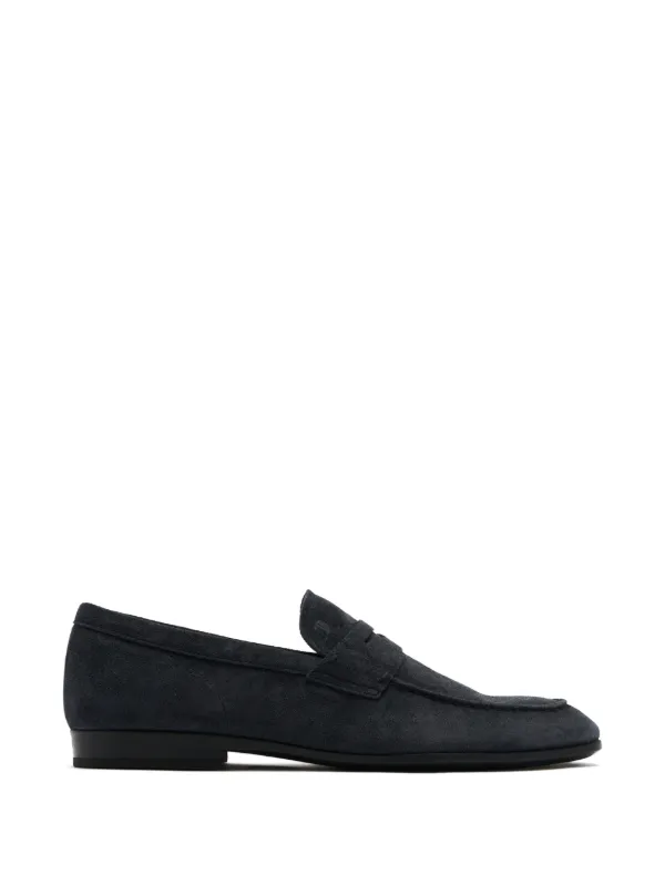 TOD'S スエード ローファー ペニーローファー ブラック Tod's スエード ペニーローファー | ブルー | FARFETCH JP