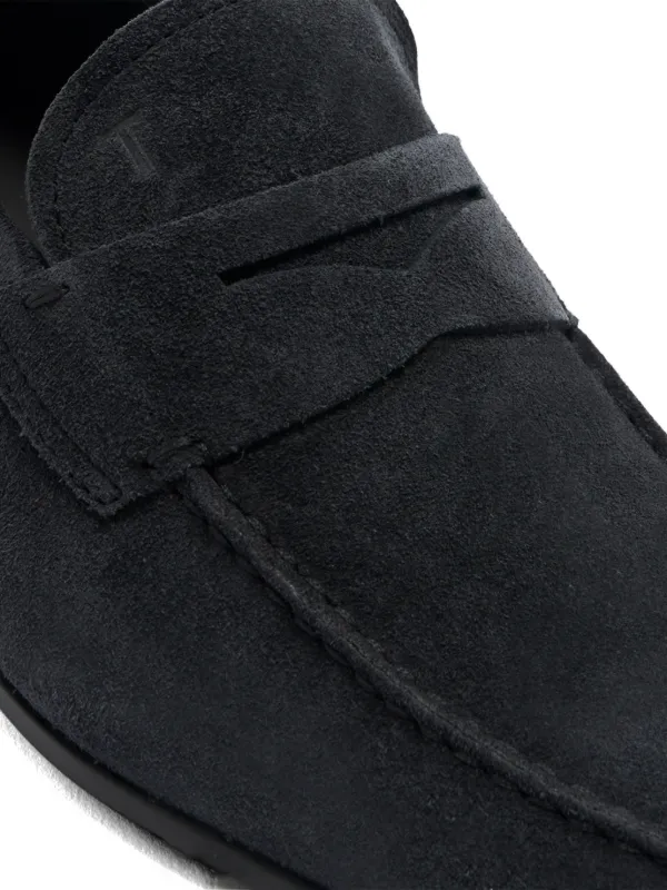 Tod's スエード ペニーローファー | ブルー | FARFETCH JP