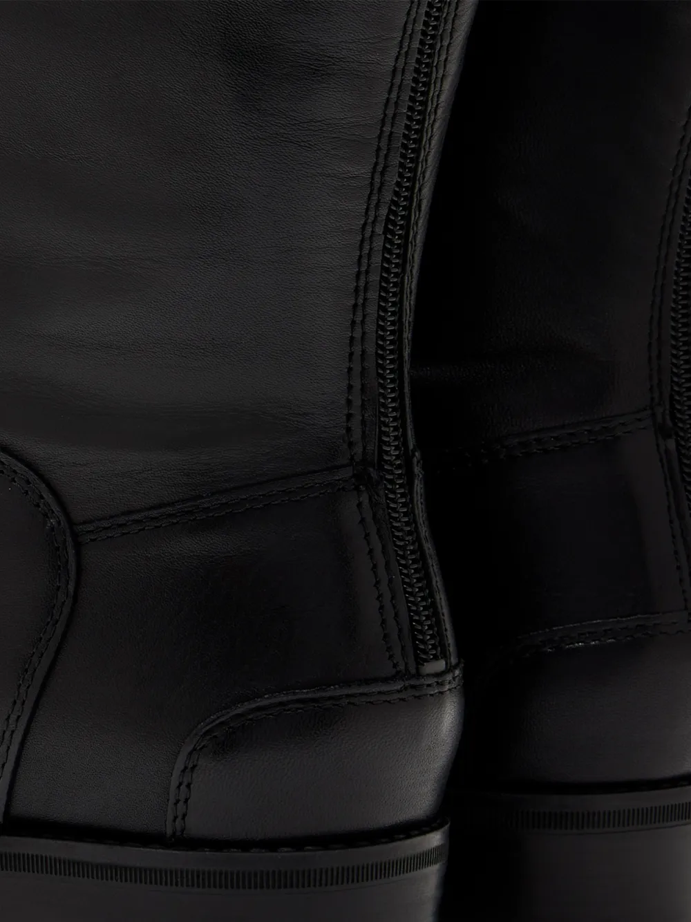 Sam Edelman Leren laarzen met rits Zwart