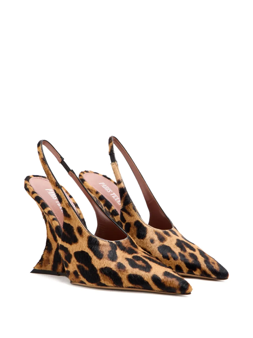 Paris Texas 105 mm Nina pumps met luipaardprint Bruin