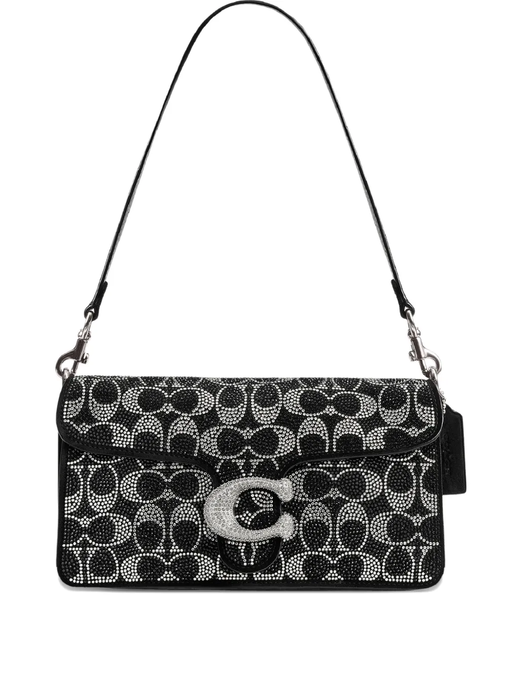 Coach Tabby logo-embellishment patterned shoulder bag - Nero