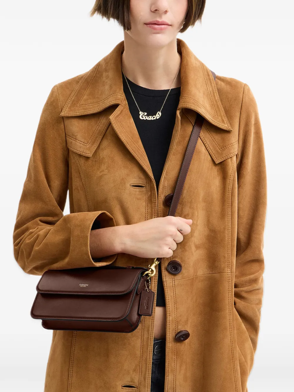 Coach Elora leather crossbody bag - Nero