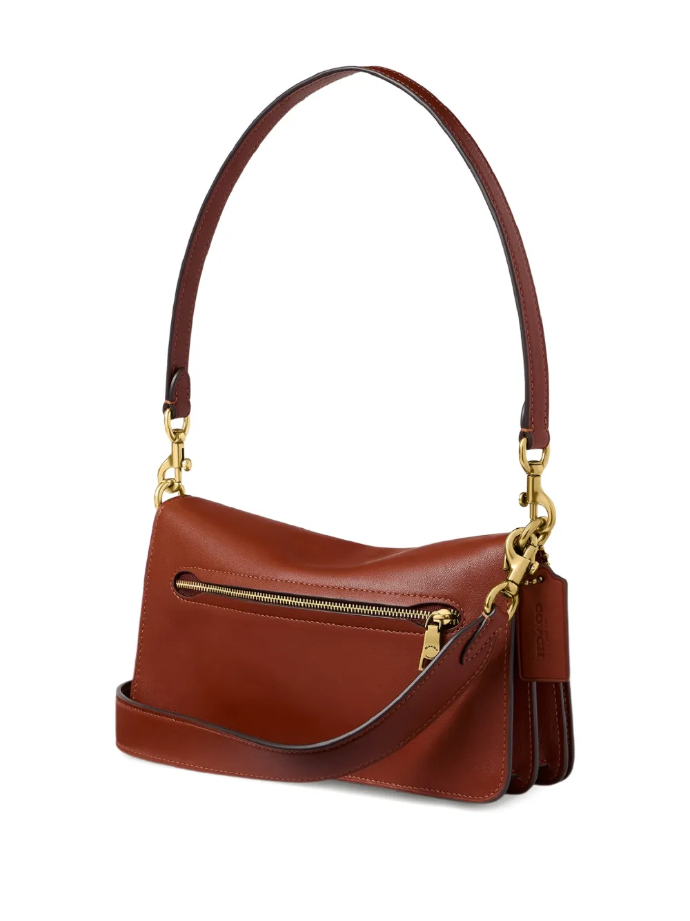  Coach Tabby Leather Shoulder Bag - Brown 