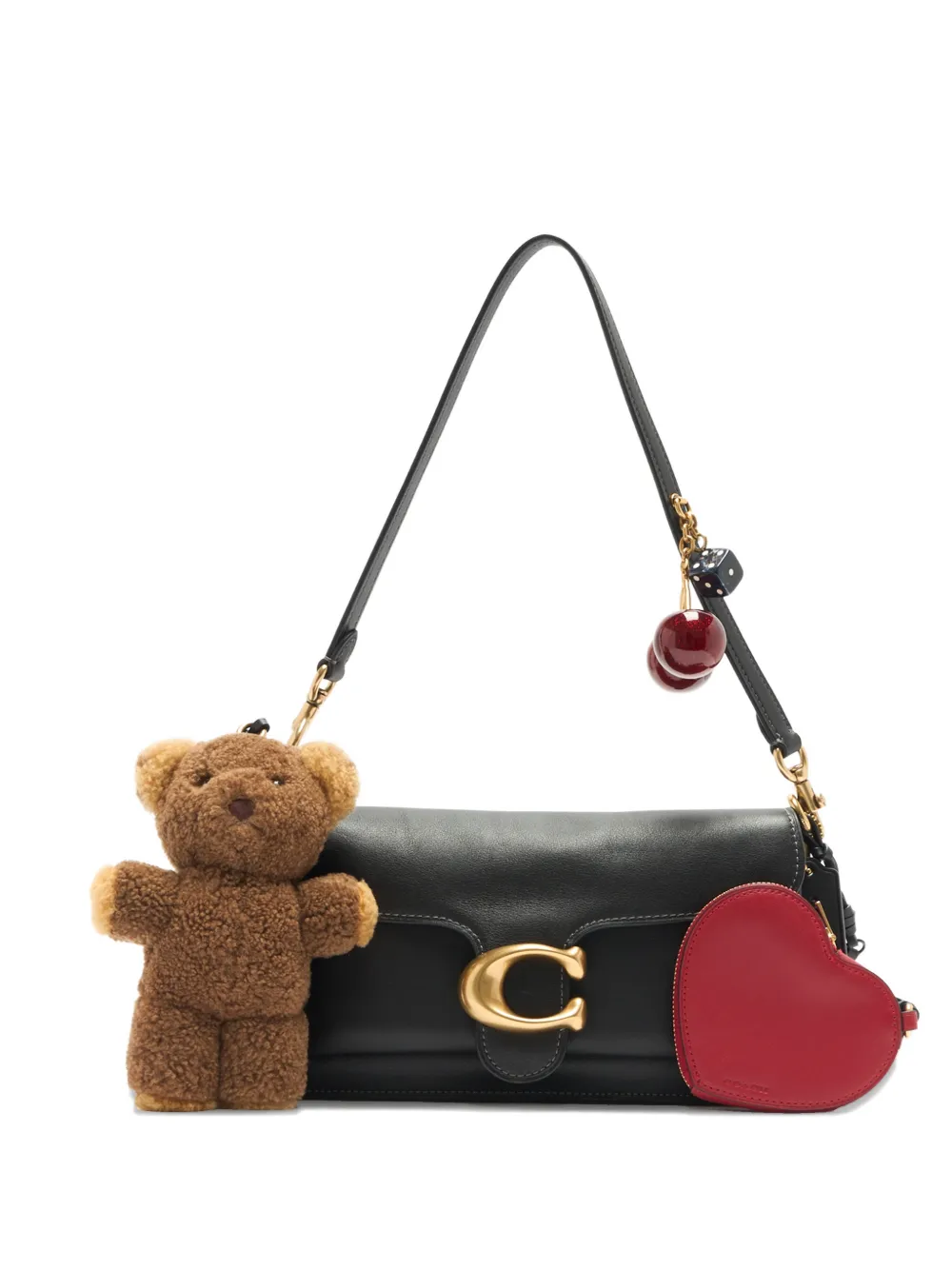 Coach Tabby leather shoulder bag - Black