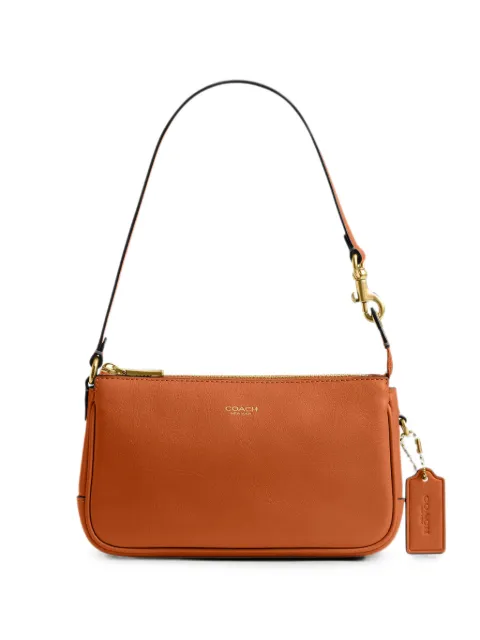 Coach bolsa de hombro con logo estampado